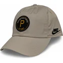 beige-bojd-justerbar-keps-club-unstructured-organic-cotton-fran-pittsburgh-pirates-mlb-av-nike