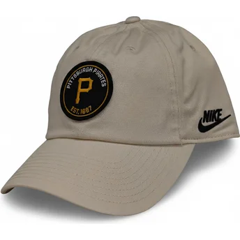 Beige böjd justerbar keps Club Unstructured Organic Cotton från Pittsburgh Pirates MLB av Nike