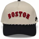 nike-boston-red-sox-mlb-rise-structured-beige-och-svart-snapback-bojd-keps