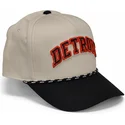 beige-och-svart-bojd-keps-snapback-rise-structured-fran-detroit-tigers-mlb-av-nike
