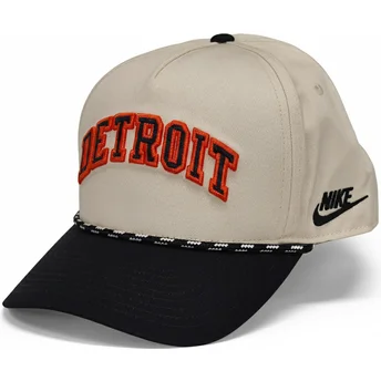 Beige och svart kurvkeps snapback Rise Structured Detroit Tigers MLB från Nike