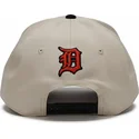 beige-och-svart-kurvkeps-snapback-rise-structured-detroit-tigers-mlb-fran-nike