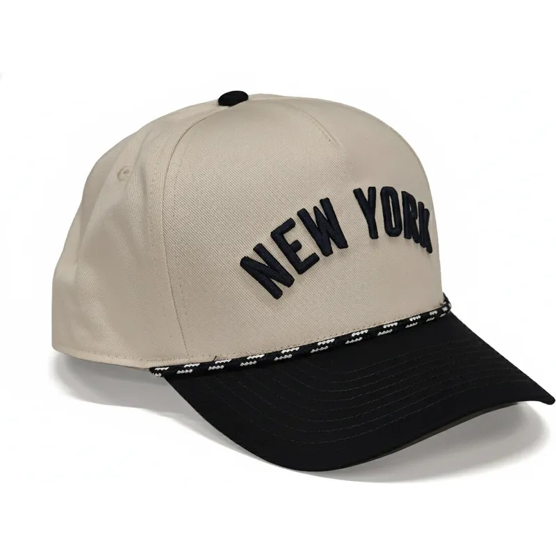 beige-och-svart-snapback-rise-structured-new-york-yankees-mlb-keps-fran-nike