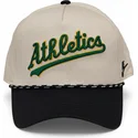 nike-oakland-athletics-mlb-rise-structured-beige-och-svart-snapback-bojd-keps