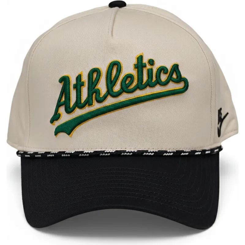 nike-oakland-athletics-mlb-rise-structured-beige-och-svart-snapback-bojd-keps