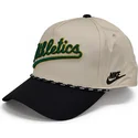 nike-oakland-athletics-mlb-rise-structured-beige-och-svart-snapback-bojd-keps