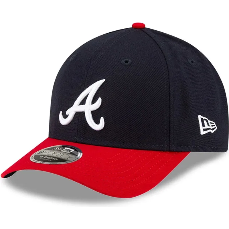 gorra-curva-azul-marino-y-roja-snapback-9forty-m-crown-player-replica-de-atlanta-braves-mlb-de-new-era