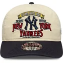 bojd-keps-beige-och-marinbla-justerbar-19twenty-washed-graphic-new-york-yankees-mlb-fran-new-era
