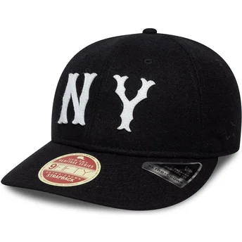 Svart böjd justerbar keps 9FIFTY Retro Crown Heritage Series från New York Highlanders MLB av New Era