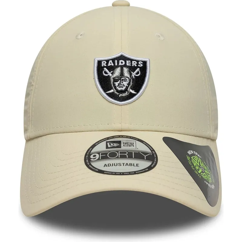 bojd-beige-justerbar-keps-9forty-recycled-midi-fran-las-vegas-raiders-nfl-av-new-era