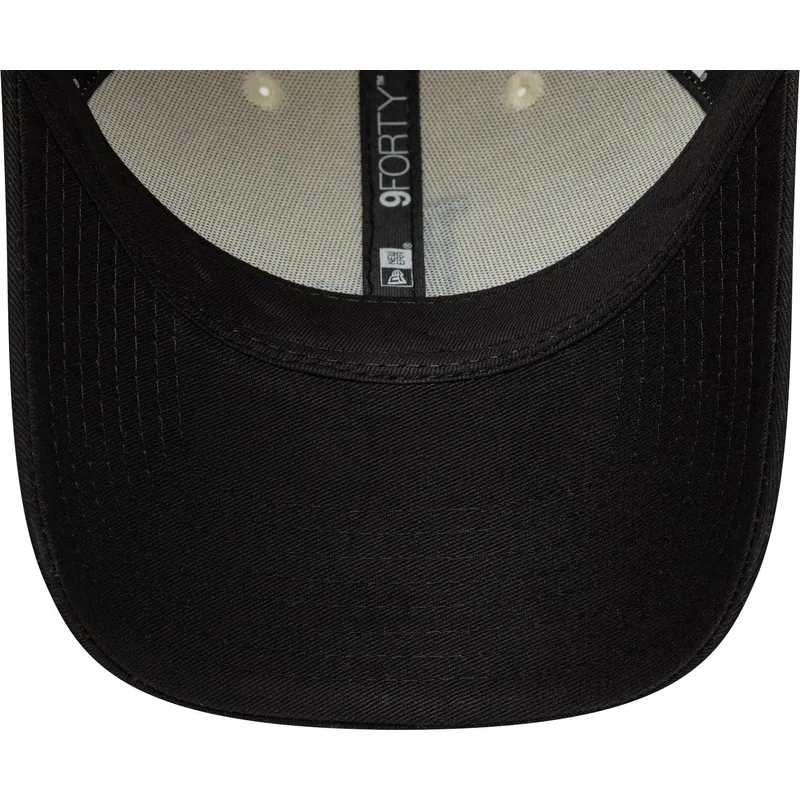 bojd-beige-och-svart-justerbar-keps-9forty-colour-block-fran-los-angeles-dodgers-mlb-av-new-era