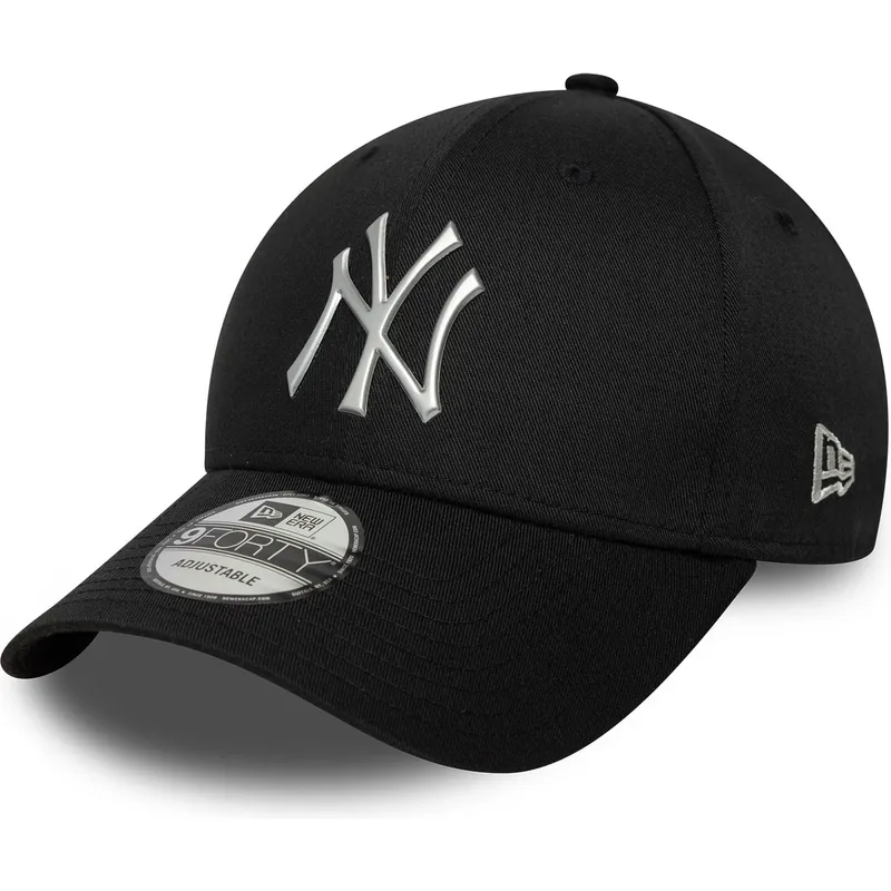 svart-kurvad-snapback-keps-9forty-metallic-new-york-yankees-mlb-fran-new-era