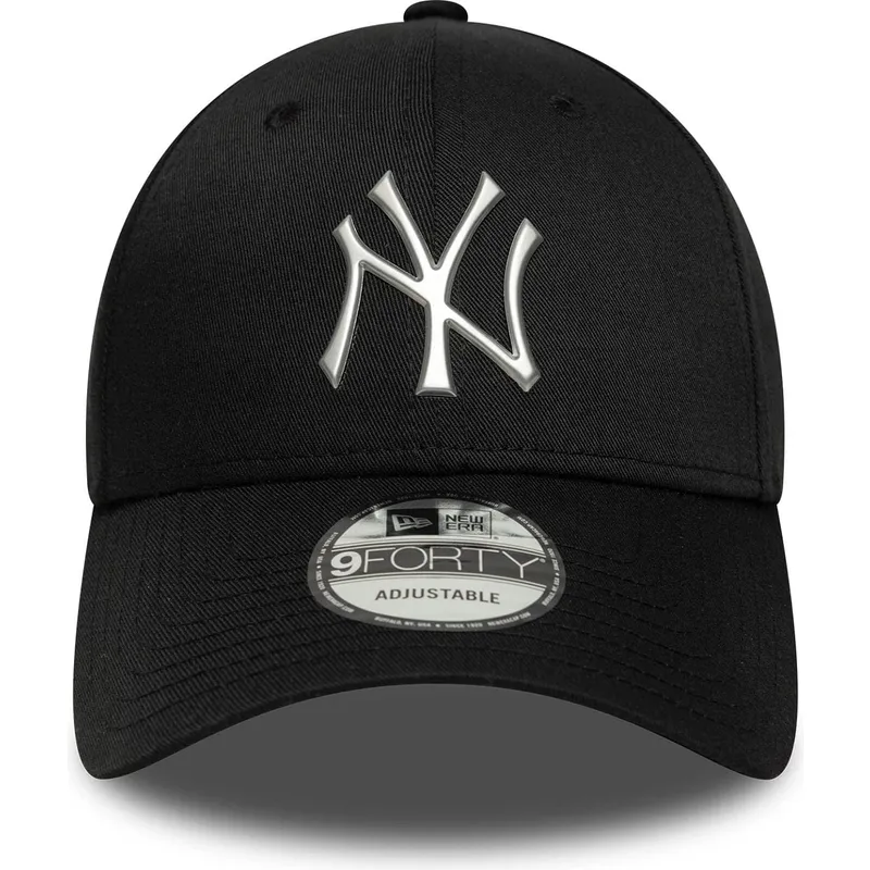 svart-kurvad-snapback-keps-9forty-metallic-new-york-yankees-mlb-fran-new-era
