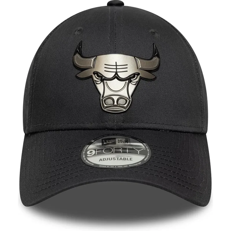 gorra-curva-gris-snapback-9forty-metallic-de-chicago-bulls-nba-de-new-era
