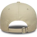 beige-bojd-justerbar-keps-med-brunt-logo-9forty-league-essential-fran-los-angeles-dodgers-mlb-av-new-era