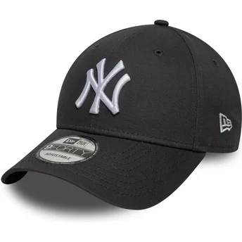 Grå böjd justerbar keps 9FORTY League Essential från New York Yankees MLB av New Era