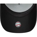 svart-kurvad-snapback-keps-9forty-e-frame-metallic-fran-new-york-yankees-mlb-av-new-era