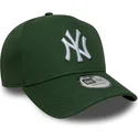 gron-kurvad-keps-snapback-9forty-e-frame-league-essential-fran-new-york-yankees-mlb-av-new-era