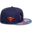 marinbla-platt-snapback-keps-for-barn-9fifty-superman-dc-comics-fran-new-era