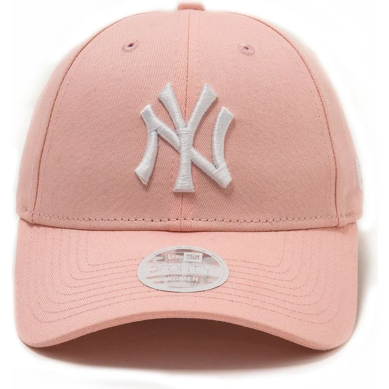 rosa-justerbar-kurvad-keps-9forty-league-essential-fran-new-york-yankees-mlb-av-new-era