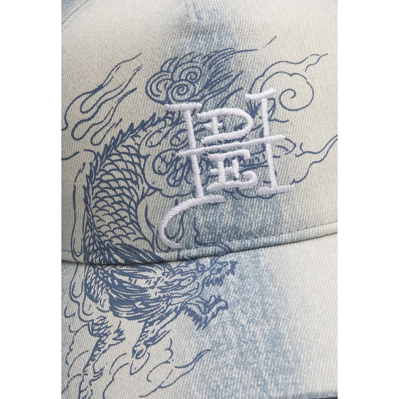 bojd-bla-justerbar-keps-crawling-dragon-washed-denim-fran-ed-hardy