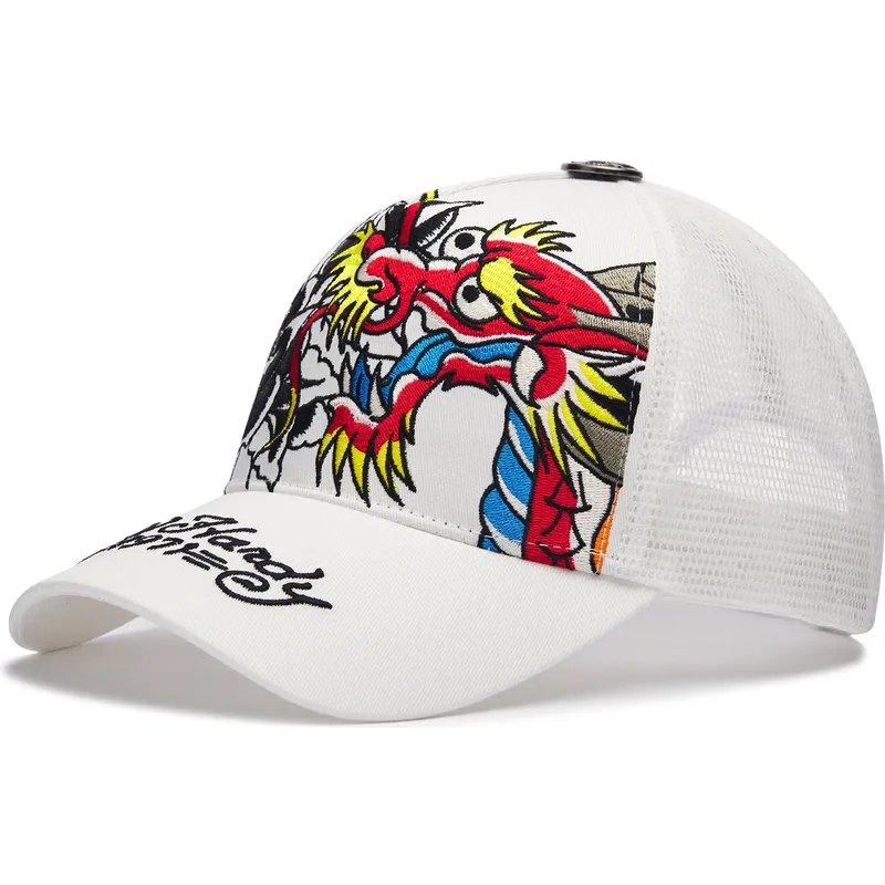 vit-trucker-keps-1971-dragon-and-roses-fran-ed-hardy