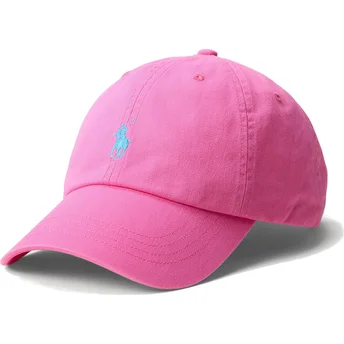Justerbar rosa böjd keps Cotton Chino Classic Sport från Polo Ralph Lauren