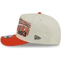 beige-och-orange-bojd-keps-snapback-9fifty-a-frame-classic-fran-anaheim-ducks-nhl-av-new-era