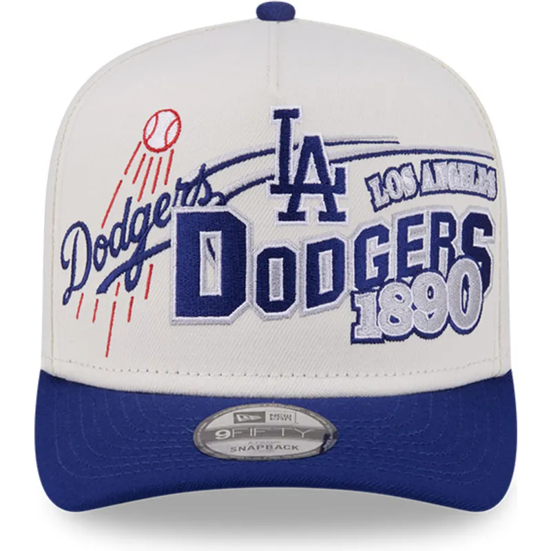 beige-och-bla-kurvad-keps-snapback-9fifty-a-frame-classic-los-angeles-dodgers-mlb-fran-new-era
