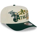 bojd-keps-beige-och-gron-snapback-9fifty-a-frame-classic-fran-oakland-athletics-mlb-av-new-era