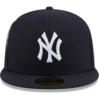 Marinblå platt keps justerad 59FIFTY Hidden Hit från New York Yankees MLB av New Era