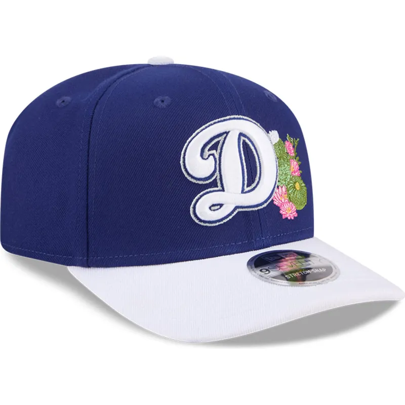 bla-och-vit-bojd-keps-snapback-9seventy-stretch-snap-flower-los-angeles-dodgers-mlb-fran-new-era
