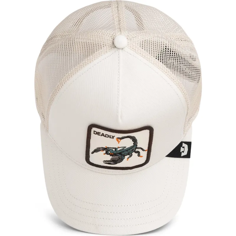 beige-trucker-keps-skorpion-deadly-scorpion-the-farm-fran-goorin-bros