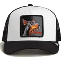 svart-trucker-keps-dobermann-hund-beware-the-farm-fran-goorin-bros