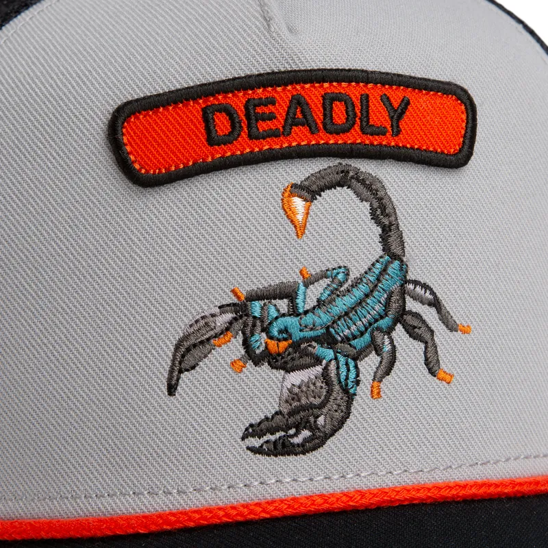 gorra-trucker-gris-escorpion-pop-rocker-scorpion-the-farm-de-goorin-bros