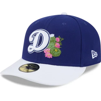 Blå och vit böjd keps justerbar 59FIFTY Spring Training från Los Angeles Dodgers MLB av New Era