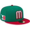 gorra-plana-verde-ajustada-59fifty-mexico-2026-world-baseball-classic-de-new-era