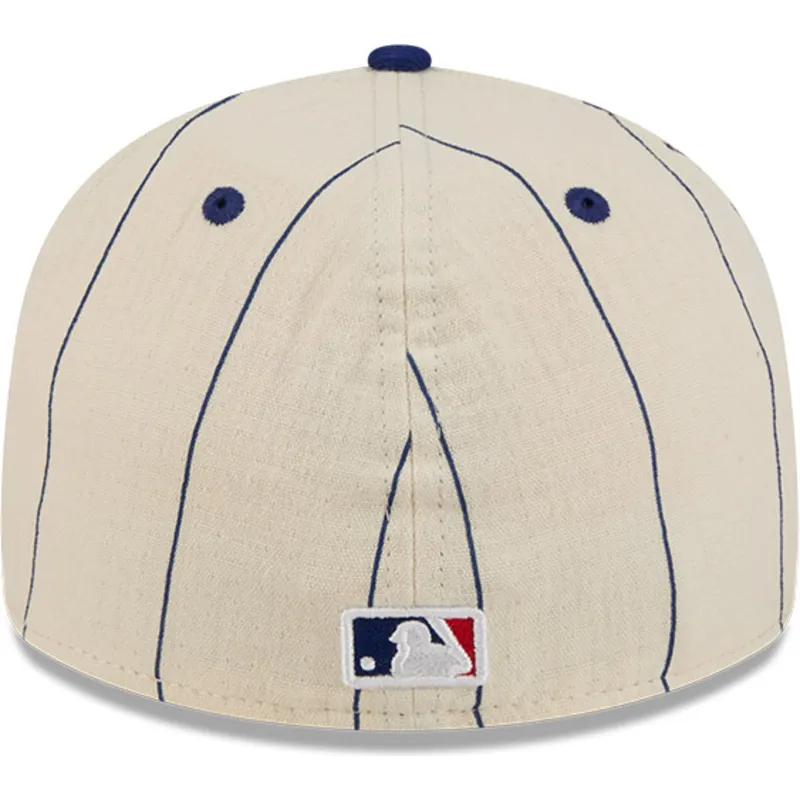 bojd-beige-justerad-keps-59fifty-retro-crown-linen-los-angeles-dodgers-mlb-fran-new-era