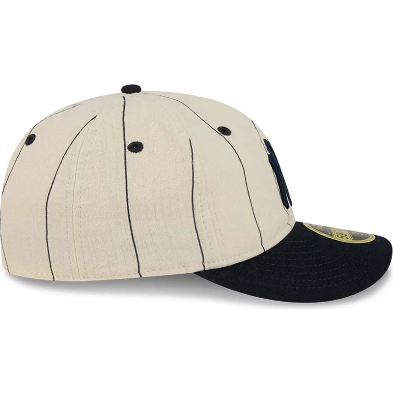 bojd-beige-justerad-keps-59fifty-retro-crown-linen-fran-new-york-yankees-mlb-av-new-era