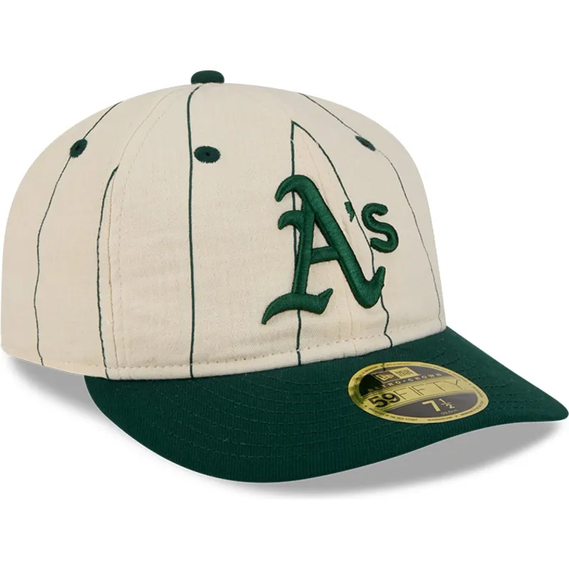 bojd-beige-justerad-keps-59fifty-retro-crown-linen-fran-oakland-athletics-mlb-av-new-era
