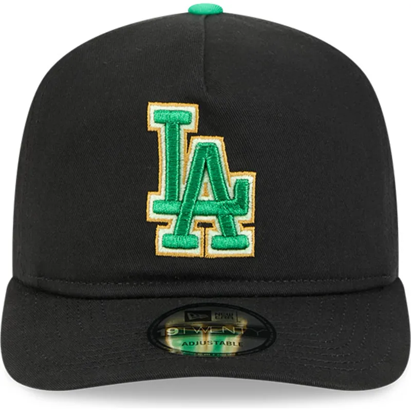 svart-kurvad-snapback-keps-19twenty-saint-patrick-s-day-los-angeles-dodgers-mlb-fran-new-era