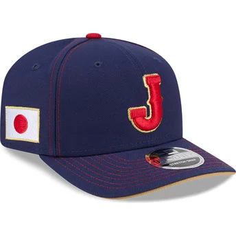 Marinblå kurvad keps snapback 9SEVENTY Stretch Snap Japan 2026 World Baseball Classic från New Era
