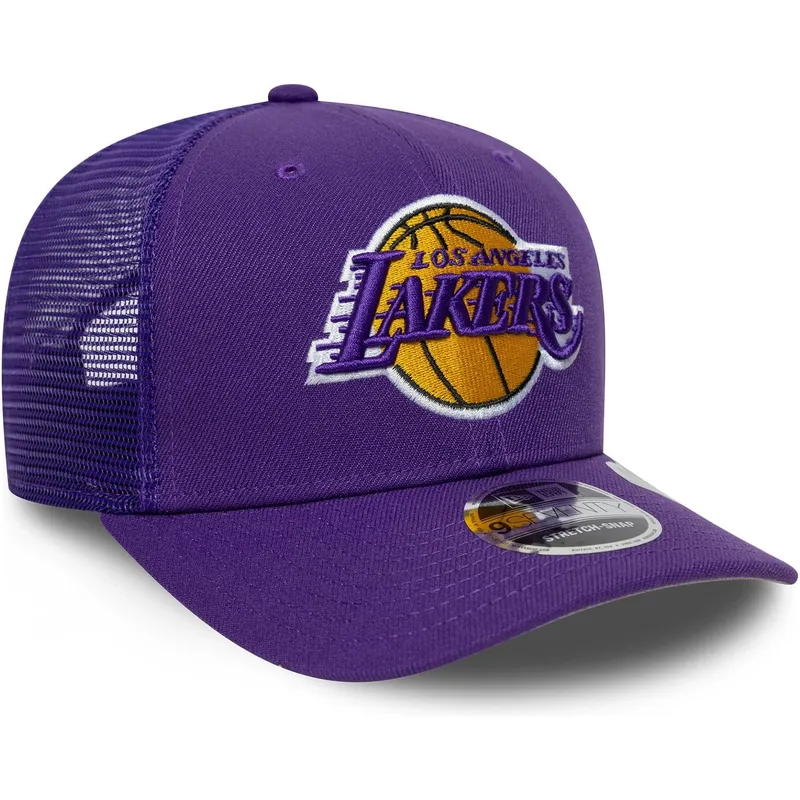 violett-trucker-keps-9seventy-stretch-snap-eg-los-angeles-lakers-nba-fran-new-era