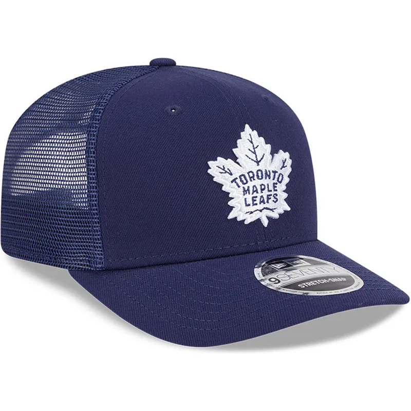 morkbla-trucker-keps-9seventy-stretch-snap-evergreen-toronto-maple-leafs-nhl-fran-new-era