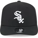 svart-trucker-keps-9seventy-stretch-snap-evergreen-fran-chicago-white-sox-mlb-av-new-era