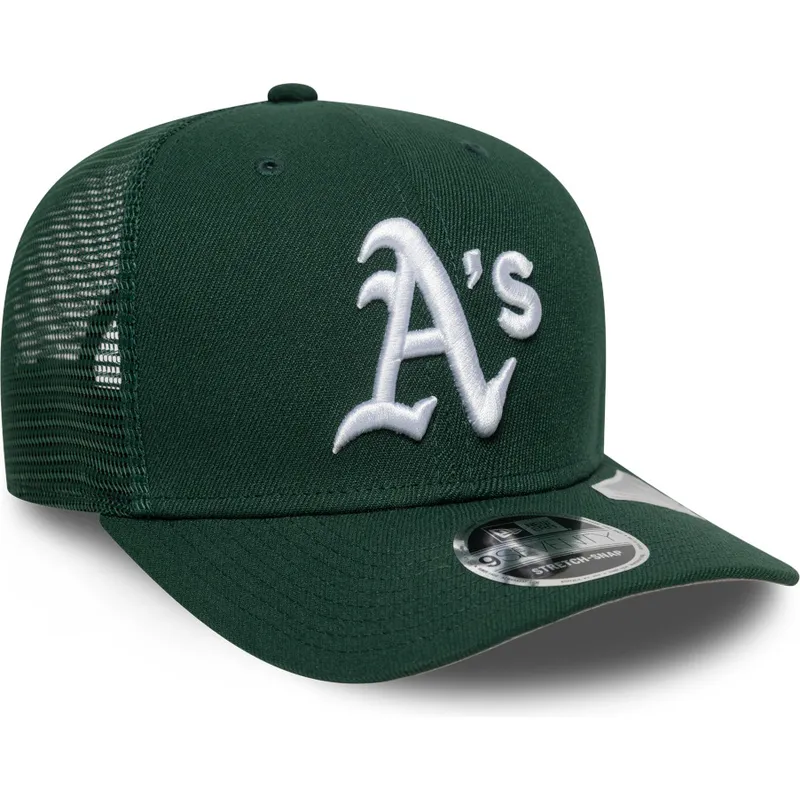 gron-trucker-keps-9seventy-stretch-snap-evergreen-oakland-athletics-mlb-fran-new-era