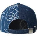 marinbla-bojd-justerbar-keps-denim-mashup-medium-blue-floral-fran-kangol