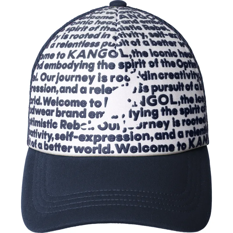 truckerkeps-marinbla-fine-print-fran-kangol