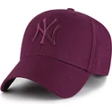 vinrod-kurvad-snapback-keps-med-vinrott-mvp-logotyp-fran-new-york-yankees-mlb-av-47-brand