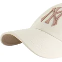 beige-bojd-justerbar-keps-clean-up-ballpark-mojave-new-york-yankees-mlb-fran-47-brand